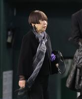 　参列したコシノンジュンコ氏（撮影・西岡正）