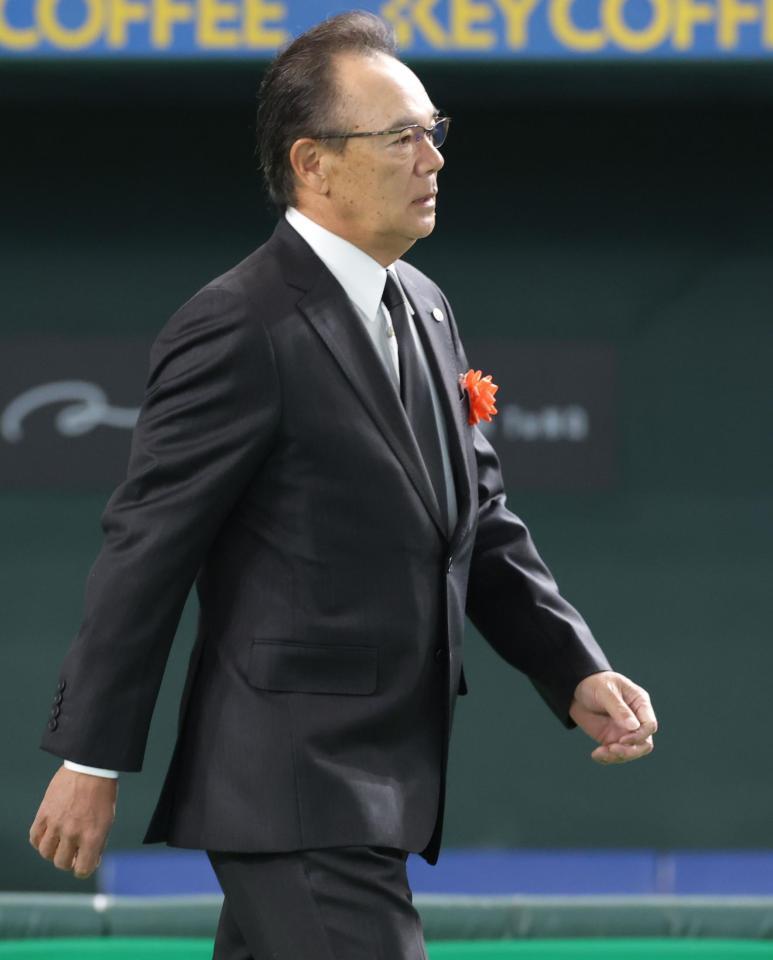 　参列した阪神・和田豊コーチ（撮影・西岡正）