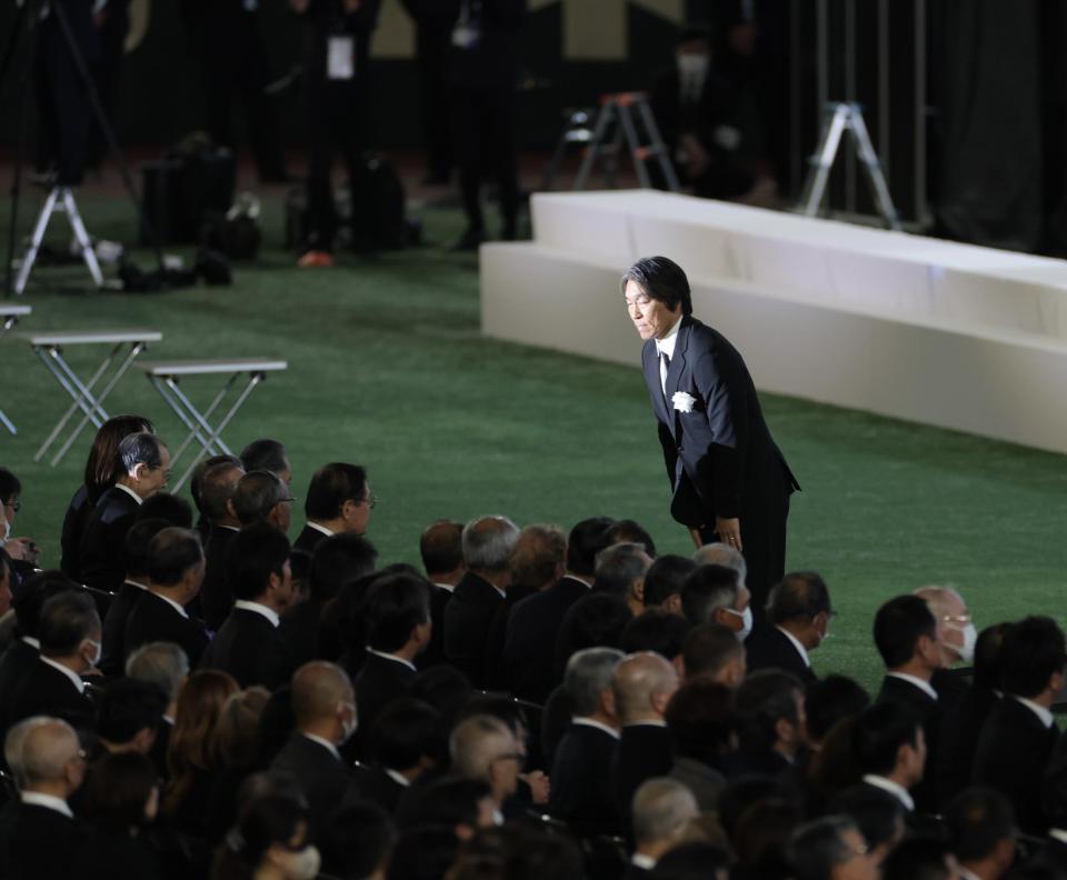 　長嶋茂雄さんのお別れの会に出席した松井秀喜氏