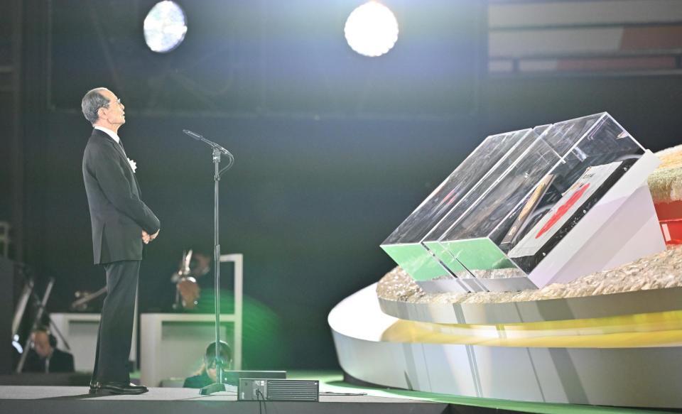 　お別れの言葉を述べる王貞治氏（代表撮影）