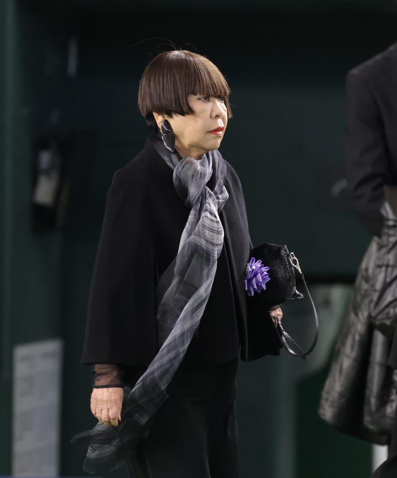 　参列したコシノンジュンコ氏（撮影・西岡正）