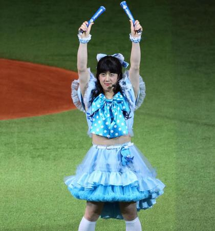 　清宮フレンズとして登場した「コウコ」（撮影・中島達哉）