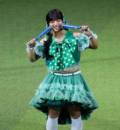 　清宮フレンズとして登場した「タクコ」（撮影・中島達哉）