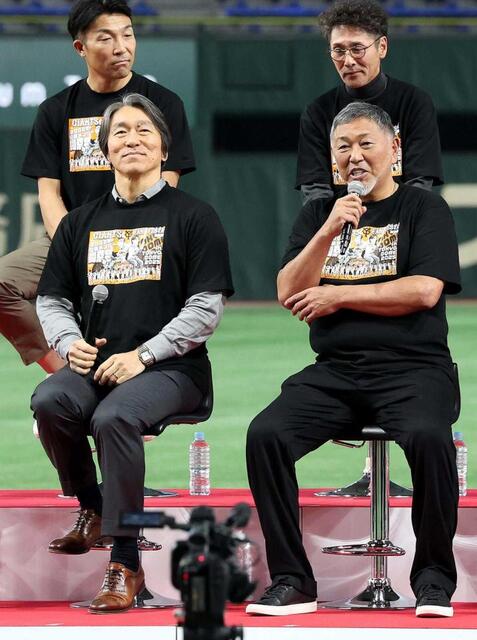 巨人 OB清原和博氏が「とんぼ」で登場 ファンフェスタ“延長戦”松井