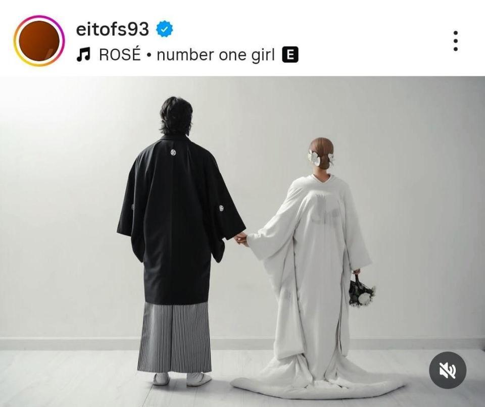 巨人・田中瑛斗のインスタグラム（＠ｅｉｔｏｆｓ９３）から