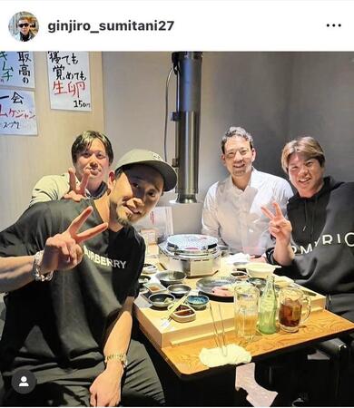 西武・炭谷のインスタグラム（＠ｇｉｎｊｉｒｏ＿ｓｕｍｉｔａｎｉ２７）から