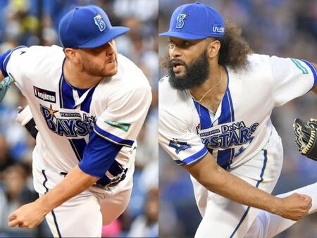 　ＤｅＮＡ・アンソニー・ケイ（左）とアンドレ・ジャクソン