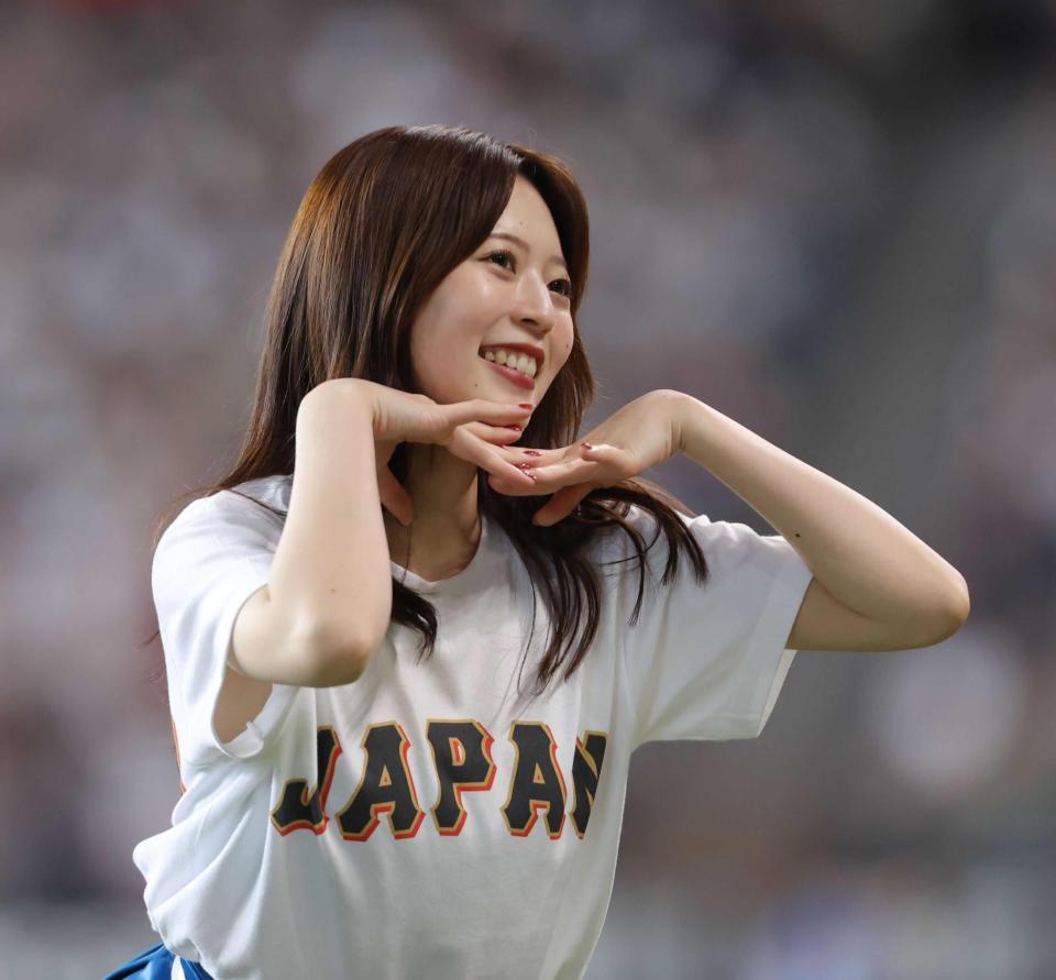 　ファイターズガール時代の塩澤みさき（２４年撮影）