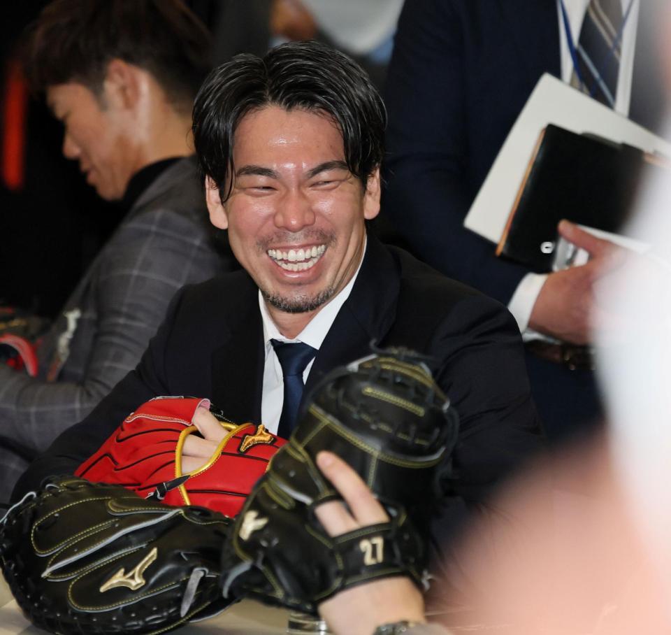 　笑顔を見せる前田（撮影・田中太一）