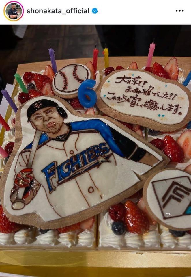 中田翔氏インスタグラム（ｓｈｏｎａｋａｔａ＿ｏｆｆｉｃｉａｌ）より