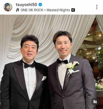 上田剛史氏のインスタグラム（＠ｔｓｕｙｏｓｈｉ５０）から