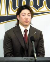 　契約更改交渉に臨んだ吉田