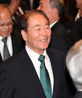 　明大ＯＢの高田繁氏（撮影・佐藤厚）