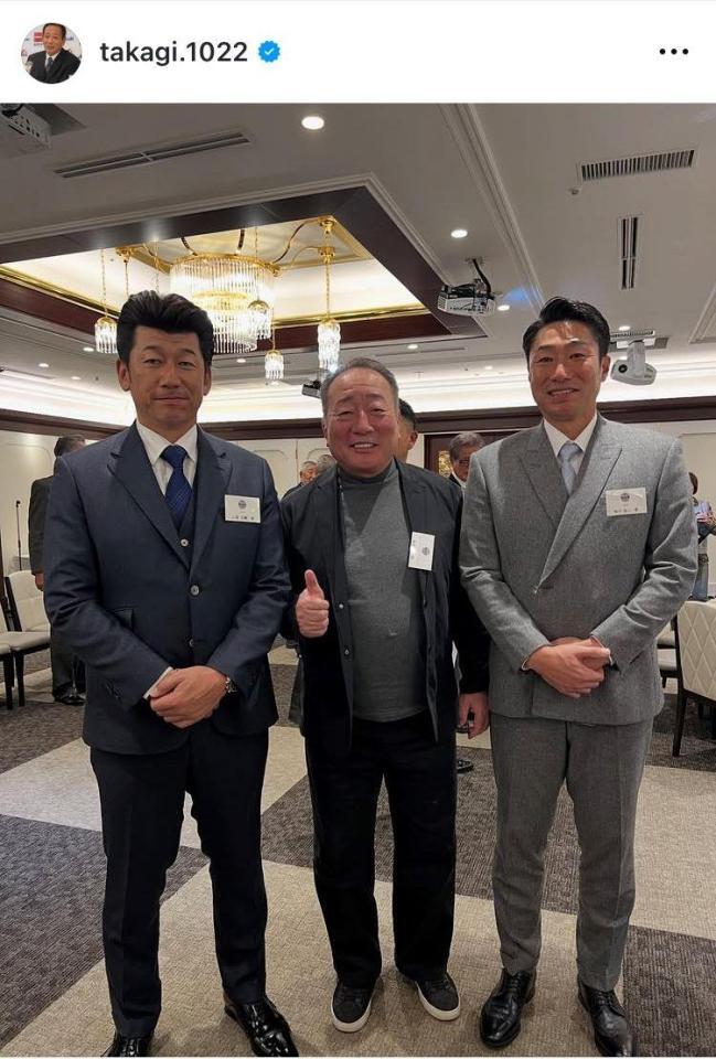 　高木豊氏インスタグラム（ｔａｋａｇｉ．１０２２）より