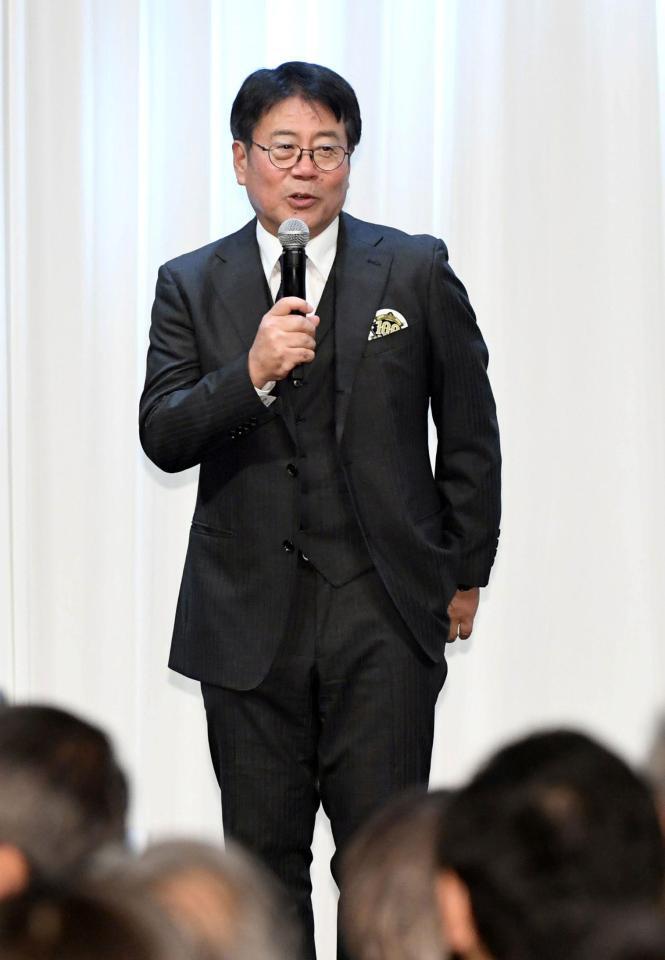 　東大の投手として８勝を挙げた大越健介キャスター（撮影・佐藤厚）