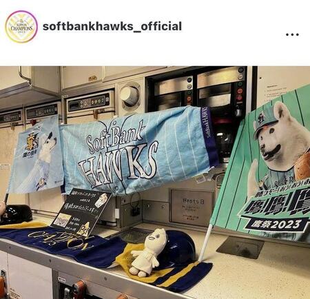 ソフトバンクの公式インスタグラム（＠ｓｏｆｔｂａｎｋｈａｗｋｓ＿ｏｆｆｉｃｉａｌ）から
