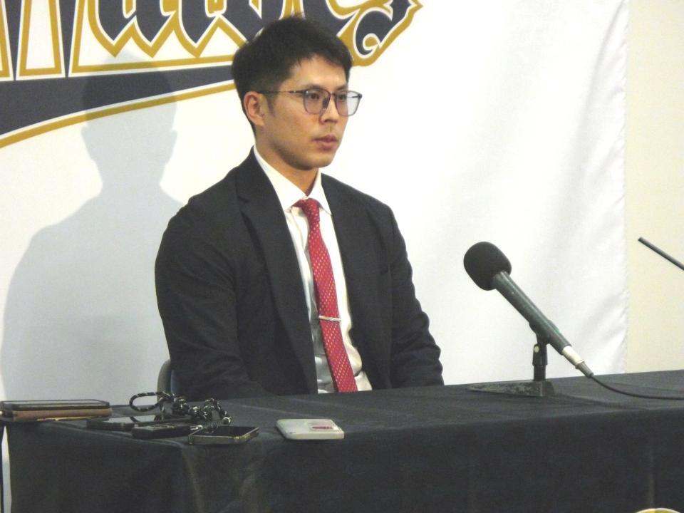 　契約更改交渉に臨んだ若月