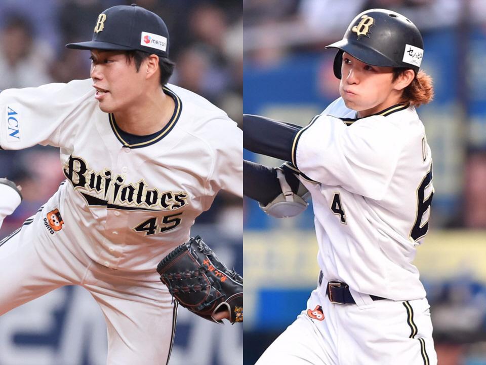 　オリックス・東山（左）と大里