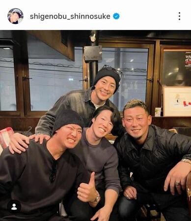 　重信慎之介氏のインスタグラム（＠ｓｈｉｇｅｎｏｂｕ＿ｓｈｉｎｎｏｓｕｋｅ）から