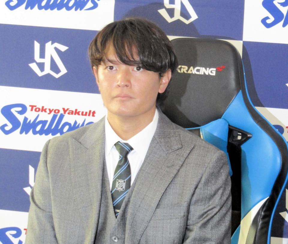 　現役ドラフトで広島からヤクルトに移籍した大道
