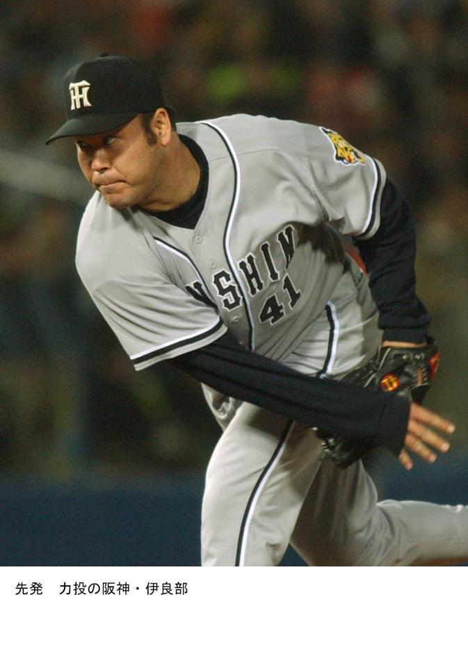 　阪神時代の伊良部氏＝２００４年