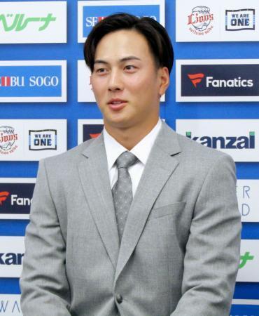 西武長谷川、3400万円で更改 外野の定位置争い「絶対に勝つ」