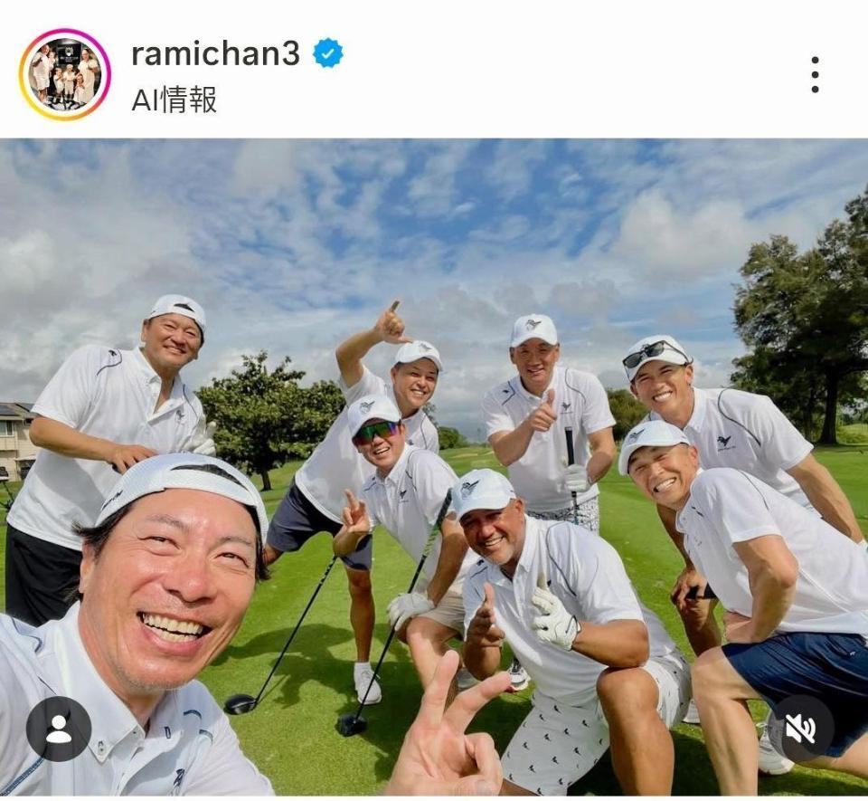 　アレックス・ラミレス氏のインスタグラム（＠ｒａｍｉｃｈａｎ３）から