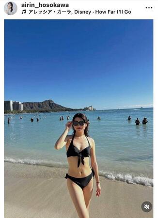 細川愛倫のインスタグラム（＠ａｉｒｉｎ＿ｈｏｓｏｋａｗａ）から