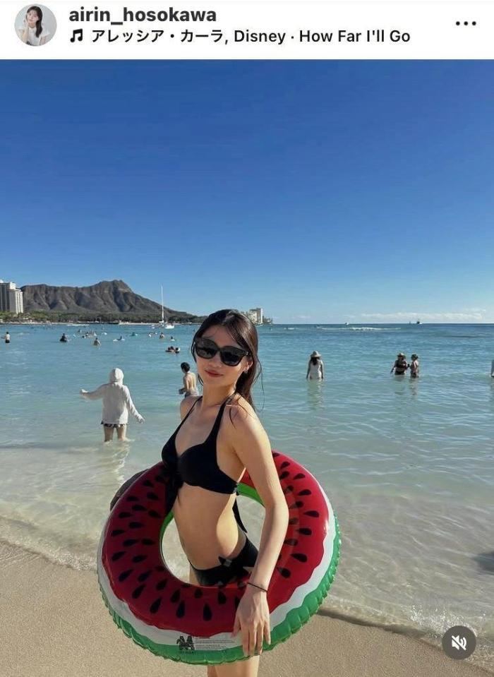 細川愛倫のインスタグラム（＠ａｉｒｉｎ＿ｈｏｓｏｋａｗａ）から