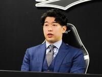 　契約更改した種市は米球界挑戦の意向を伝える