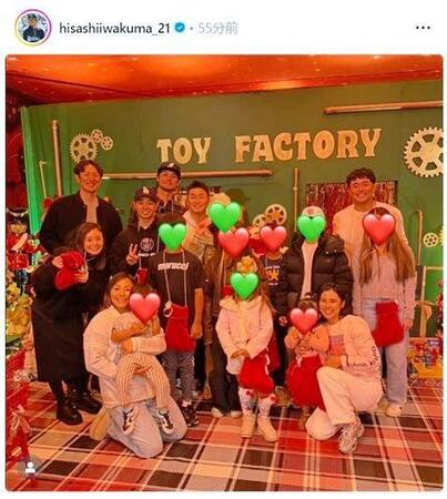 　岩隈久志氏のインスタグラム（ｈｉｓａｓｈｉｉｗａｋｕｍａ＿２１）より