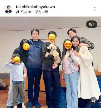 　小早川毅彦氏のインスタグラム（＠ｔａｋｅｈｉｋｏｋｏｂａｙａｋａｗａ）から