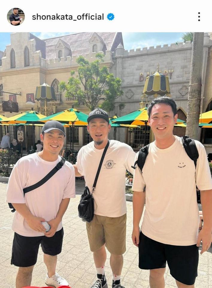 中田翔氏のインスタグラム（＠ｓｈｏｎａｋａｔａ＿ｏｆｆｉｃｉａｌ）から