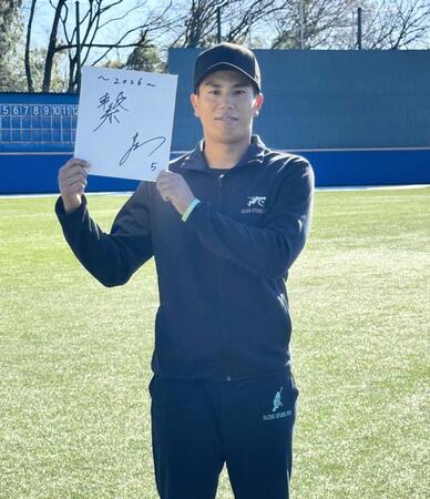 　今年の漢字に「繋」とした門脇