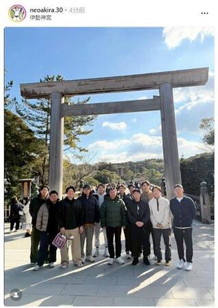　中日・根尾のインスタグラム（ｎｅｏａｋｉｒａ．３０）より 