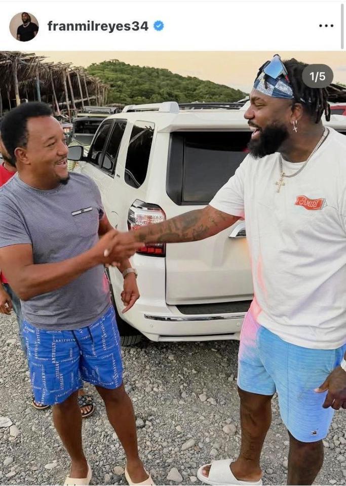 日本ハム・レイエスのインスタグラム（＠ｆｒａｎｍｉｌｒｅｙｅｓ３４）から