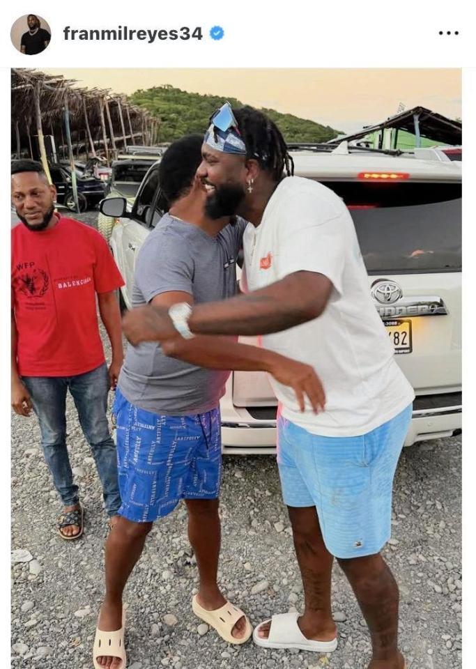 日本ハム・レイエスのインスタグラム（＠ｆｒａｎｍｉｌｒｅｙｅｓ３４）から