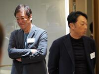 　片岡篤史氏（左）と宮本慎也氏