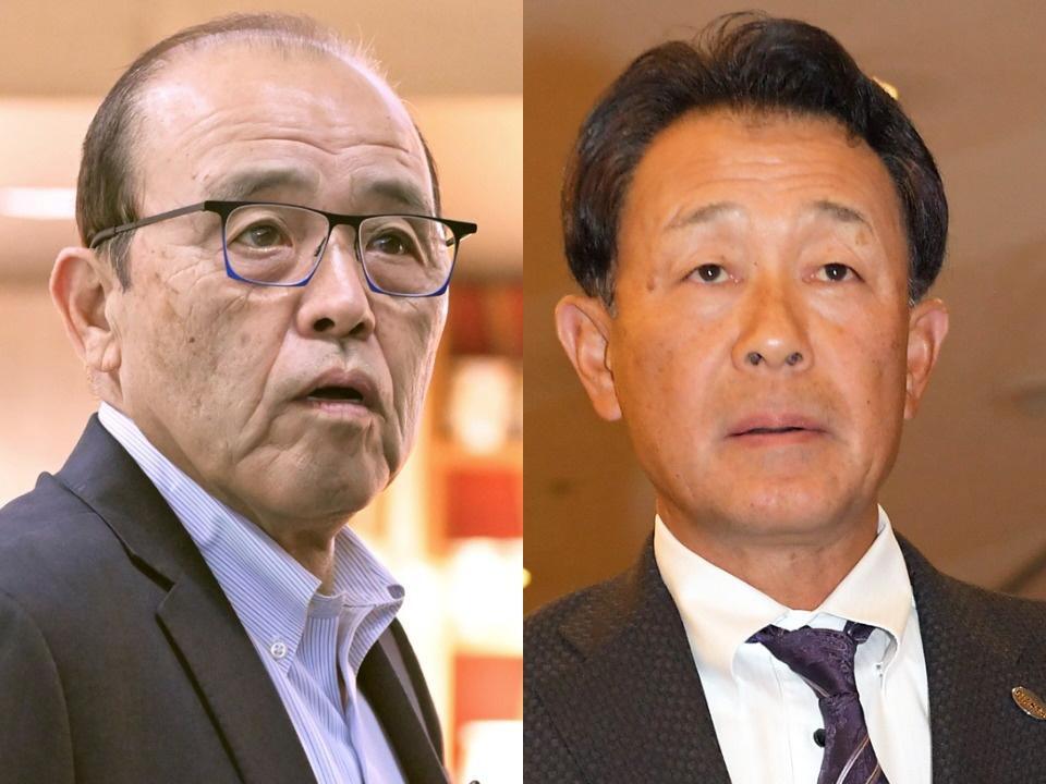 岡田彰布氏（左）と川相昌弘氏