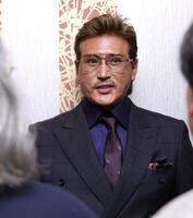 ＮＰＢ１２球団監督会議を終え、記者の質問に答える新庄監督（撮影・伊藤笙子）