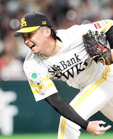 ソフトバンクでプロ１４年目を迎える東浜