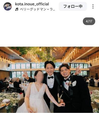 ロッテ・井上広大のインスタグラム（＠ｋｏｔａ．ｉｎｏｕｅ＿ｏｆｆｉｃｉａｌ）から