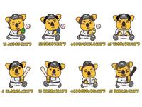 コアラのマーチのとなった８選手のイラスト（球団提供）