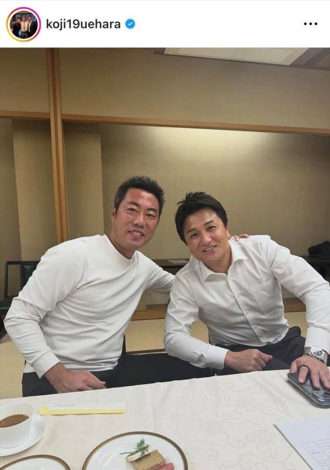 上原浩治氏インスタグラム（ｋｏｊｉ１９ｕｅｈａｒａ）より