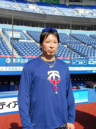 自主トレを公開したロッテの益田は順調な調整振りに笑顔