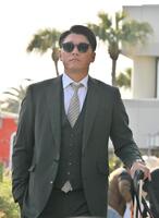 キャンプ地の宮崎に到着した坂本