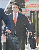 キャンプ地の宮崎に到着した則本