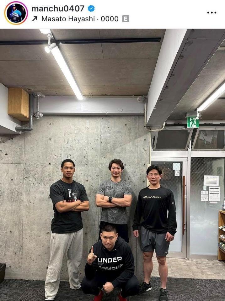 万波中正インスタグラム（ｍａｎｃｈｕ０４０７）より