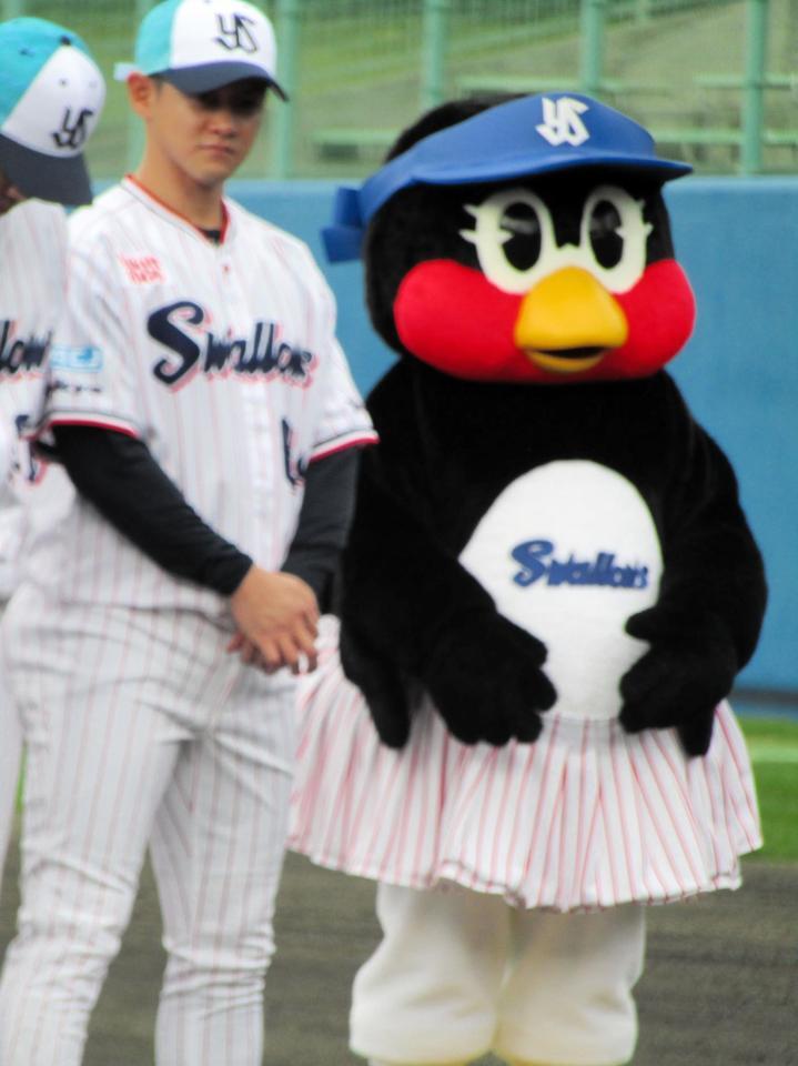 歓迎式に参加し、今キャンプ初登場のつばみ