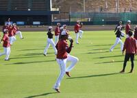 チームに合流したウレーニャ（撮影・佐々木彰尚）